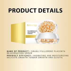Mercilen Huidverjongings Serum Essentie Capsule Whitening Fullerene Placenta Vitamine-geïnfuseerde Vloeistof voor Verouderende Huid OEM Leverancier - Product Image 2