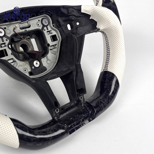 Volante da Corsa in Fibra di Carbonio Forgiata per Interni Auto <span class=keywords><strong>Mercedes</strong></span>-Benz AMG C-CLASS C300 C63 E-CLASS E350 E63 Personalizzabile - Product Image 5