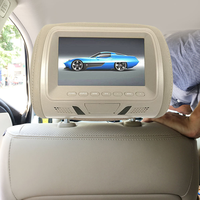 Écran LCD pour appuie-tête de siège auto avec télécommande, 7 pouces, prend en charge les formats vidéo MP4/MP5, lecteur USB/carte TF, accessoires de moniteur