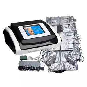 EMS pressoterapia stimulator otot, mesin pressoterapi drainase limfatik seluruh tubuh 3 in 1