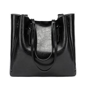 Sac fourre-tout en cuir PU de qualité pour femme, grande capacité, sac à main décontracté, sac pur pour femme, sacs de mode coréens - Product Image 3