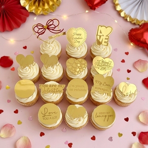 Décoration de gâteau personnalisée en acrylique, design unique, pour la Saint-Valentin - Product Image 1
