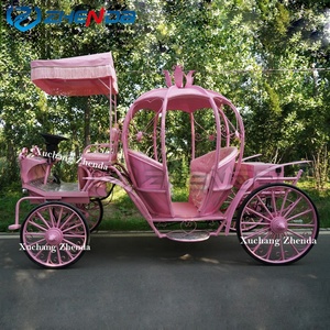 Élégante carrosse électrique rose en forme de citrouille, véhicule de luxe pour mariages, visites touristiques, cérémonies de mariage, parcs à thème et séances photo - Product Image 2