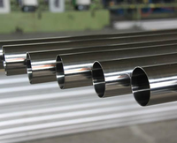 Tube en acier inoxydable poli miroir TK de 1 mm, 3 mm, 5 mm, aciers 201, 304, 304L, 316, 316L, 410, 430