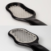 Noir blanc étoile-trou métal acier inoxydable pédicure râpe râpe épurateur pied fichier callosités pour les pieds
