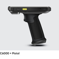 Chainway C6000 IP65 وعرة PDA 4G محمول باليد الروبوت ماسح الباركود الصناعي NFC/RFID 2D الماسح الضوئي بطارية قابلة للإزالة المستودعات