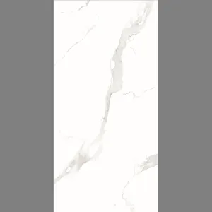 Best-Selling 600X1200mm Polished Glazed Marble Floor Tile Living Room Hall Lobby Hotel Whites Porcelain Tiles