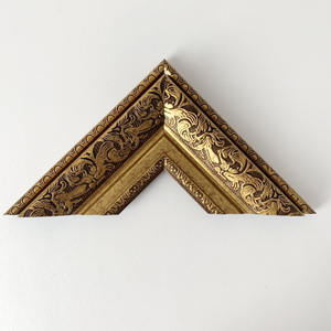 Fabbrica 90mm di larghezza Vintage legno scuro cornice per foto stampaggio cornice ciliegio - Product Image 3