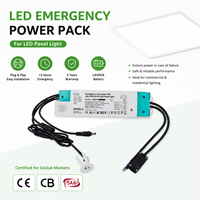 Pack d'alimentation d'urgence LED 3W 5W 8W avec batterie LiFePO4, autonomie 180 minutes, certifié CB CE SAA pour immeubles de bureaux