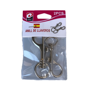 MNJ Keychain Ring 2Pcs Metal Key Holder For Keys Accessory - Product Image 1