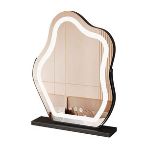 Specchio per il Trucco LED HD con Illuminazione, Specchio da Tavolo Intelligente per Camera da Letto, Design Minimalista e Irregolare - Product Image 5