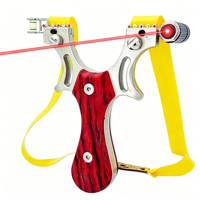 Lance-pierre en alliage d'aluminium avec viseur infrarouge, durable, 125 cm, pour le tir sur cible en extérieur, pour adultes et adolescents