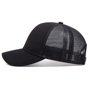 <span class=keywords><strong>Casquette</strong></span> Trucker vierge personnalisable 6 panneaux en maille, <span class=keywords><strong>casquette</strong></span> <span class=keywords><strong>snapback</strong></span> structurée en mousse noire, coton réglable, vente en gros OEM, faible MOQ - Product Image 2
