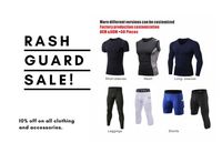 Hauts à manches courtes de compression Rash Guard pour hommes vente en gros de chemises de compression Jiujitsu Rashguard