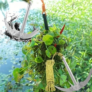 Foldable <b>weeder</b>, efficient fishing <b>weeder</b>, with 10 meters of rope, efficient weeding (rope color random) - Product Image 1