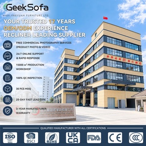 Sofá Reclinable Eléctrico Geeksofa de Lujo para Cine en Casa, 6 <span class=keywords><strong>Plazas</strong></span>, <span class=keywords><strong>3</strong></span>+2+1, con Consola y Mesa Abatible - Product Image 4