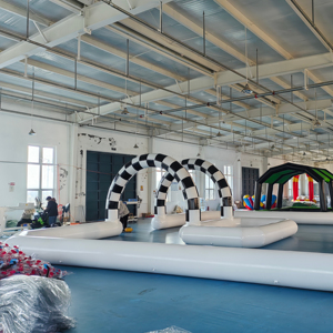 Sân Chơi Ngoài Trời Lớn Speedway Mạch Con Người Zorb Inflatable Đi Kart Đua Theo Dõi Ngoài Trời Cho Bội Thu Xe Ô Tô Trên Bán - Product Image 2