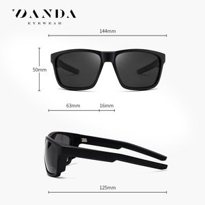 แว่นกันแดดโพลาไรซ์ Danda รุ่น S16108 ทรงสี่เหลี่ยมเต็มกรอบ UV400 ป้องกันแสงสะท้อน สำหรับผู้ชาย ขับรถ แฟชั่นแว่นตา - Product Image 5