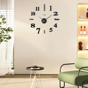 Novelty Modern Design Home Decorative <b>Wall</b> Sticker <b>Clock</b> 3D Frameless <b>Large</b> DIY <b>Wall</b> <b>Clock</b> - Product Image 4