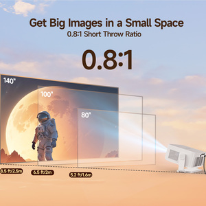 Nuevo Proyector Ultracompacto 2026, 720P 1080P, HY300 GT, 400 ANSI, Corrección Trapezoidal Automática, Sistema Operativo TV Certificado, WiFi, BT5.0, Estéreo, Portátil - Product Image 2