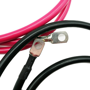 สายแบตเตอรี่แบบกำหนดเอง สายทองแดงบริสุทธิ์พร้อมขั้วต่อแบบวงแหวน ชุดสายไฟสำหรับยานยนต์ - Product Image 2