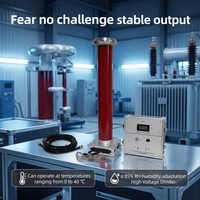 Divisor de Voltaje Capacitivo de 100kV, Divisor de Alta Frecuencia de Banda Ancha, Divisor para Pruebas de Transformadores