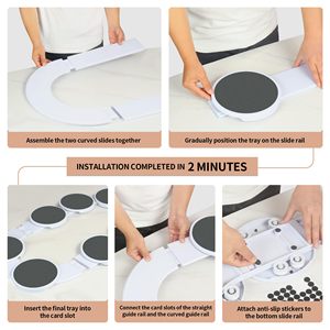 LƯỜI BIẾNG <span class=keywords><strong>Susan</strong></span> Turntable-Xoay lười biếng <span class=keywords><strong>Susan</strong></span> cho bảng <span class=keywords><strong>Top</strong></span>, hướng dẫn sử dụng bàn xoay có thể điều chỉnh bữa ăn tối tấm - Product Image 5