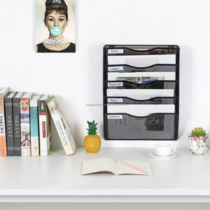 Porte-classeur <span class=keywords><strong>mural</strong></span> en maille pour la maison et le <span class=keywords><strong>bureau</strong></span> <span class=keywords><strong>Organisateur</strong></span> <span class=keywords><strong>de</strong></span> dossiers <span class=keywords><strong>de</strong></span> papier peint suspendu en métal - Product Image 4