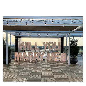 Big marquee letter lights for event wedding supplies New giant large electronic signs party decoration led RGB 4ft 5ft