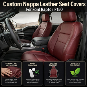 Accessoires intérieurs de voiture en cuir, housses imperméables pour sièges auto, vente en gros OEM pour Ford F150 - Product Image 6