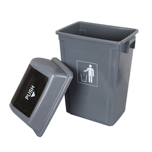 Poubelles à couvercle basculant en plastique, poubelles de tri sélectif quatre couleurs pour extérieur, poubelles domestiques, fabricant de poubelles Yongyao - Product Image 4