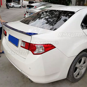 For Honda Accord 2008 2009 2010 2011 12 2013 ABS <b>Plastic</b> Car Tail Wing Trim <b>Primer</b> Color Trunk Lip Spoiler Body Kit Accessories - Product Image 4