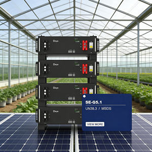 Batterie solaire Deye SE-G5.1, batterie 51,2 V 100 Ah, batterie au lithium, batteries LiFePO4 montées sur rack pour le stockage d'énergie solaire domestique - Product Image 1