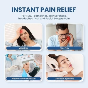 Compresa de hielo personalizada para mandíbula y cabeza, para cirugía oral, con 4 bolsas de gel frío/caliente para recuperación de extracción dental y TMJ - Product Image 5