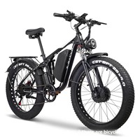 Vélo Électrique Ebycco à Double Moteur, Vente en Gros Usine, 32Ah, 26 Pouces, 7 Vitesses, Pneus Larges, Cadre en Alliage d'Aluminium, VTT Avant