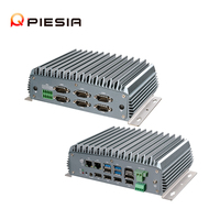 Piesia Intel Elkhart Lake J6412 Celeron Linux Computadora integrada 2 * DDR4 4 * USB LVDS 6COM Dual Lan Industrial sin ventilador Mini PC Precio