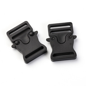Side Release Buckle Plastic 20mm Black Durable For Bags <b>Backpack</b> <b>Strap</b> Adjustment - Product Image 1
