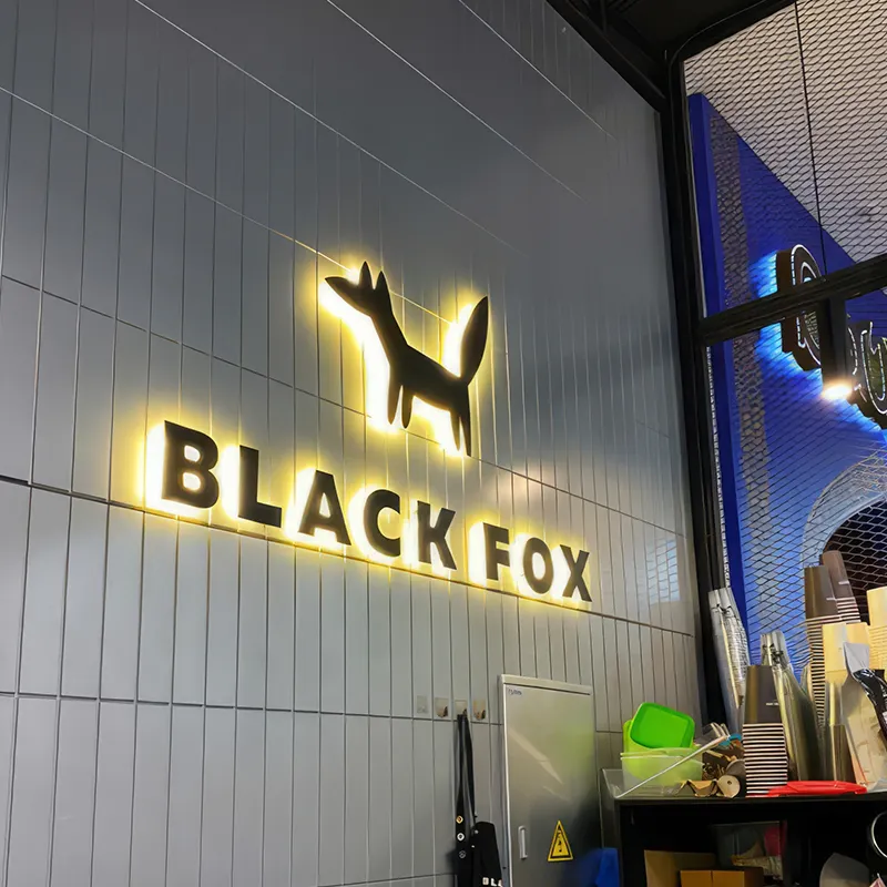 Высококачественная Коммерческая светодиодная вывеска для магазина с подсветкой с индивидуальным письменным знаком и рекламным логотипом со светящимися персонажами