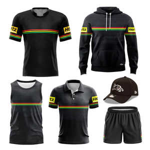 Ensemble Maillot et Short de Rugby NRL 2026 pour Homme – Tenue Formelle Respirante en Tricot avec Capuche Imprimée Équipe Pathers - Product Image 6