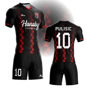 Tessuto Jacquard personalizzato di alta qualità abbigliamento calcio tuta calcio trasferimento di calore sublimazione stampa digitale personalizzabile 100% - Product Image 3