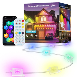 Âm nhạc đồng bộ không thấm nước vĩnh viễn giáng sinh chiếu sáng ứng dụng thông minh điều khiển ngoài trời rgbic LED Pixel ánh sáng vĩnh viễn - Product Image 3