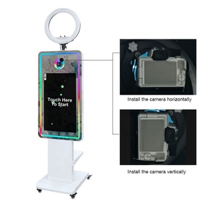 Vente entrepôt US EU UK CA : Kiosque photo tactile LCD 21,5/32 pouces avec logiciel <span class=keywords><strong>gratuit</strong></span>, miroir selfie DSLR - Product Image 5