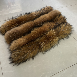 Recorte de <span class=keywords><strong>Pelo</strong></span> de Mapache Marrón para <span class=keywords><strong>Cuello</strong></span> de Piel de Capucha - Product Image 2
