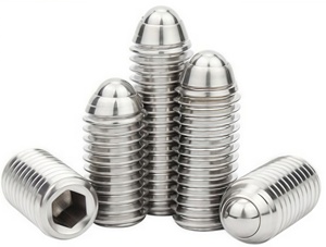 สกรูลูกปืนสปริงหัวหกเหลี่ยมสแตนเลส 304/316 สำหรับยึดกระจก ขนาด M3 M4 M5 M6 - Product Image 2