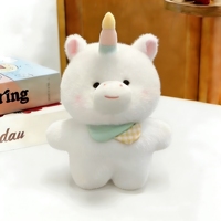 Boneka Hewan Lucu Kostum Hewan Kawaii Boneka Hewan Silang Dinosaurus Bebek Panda Mainan Boneka Lembut untuk Hadiah Ulang Tahun Anak Perempuan6
