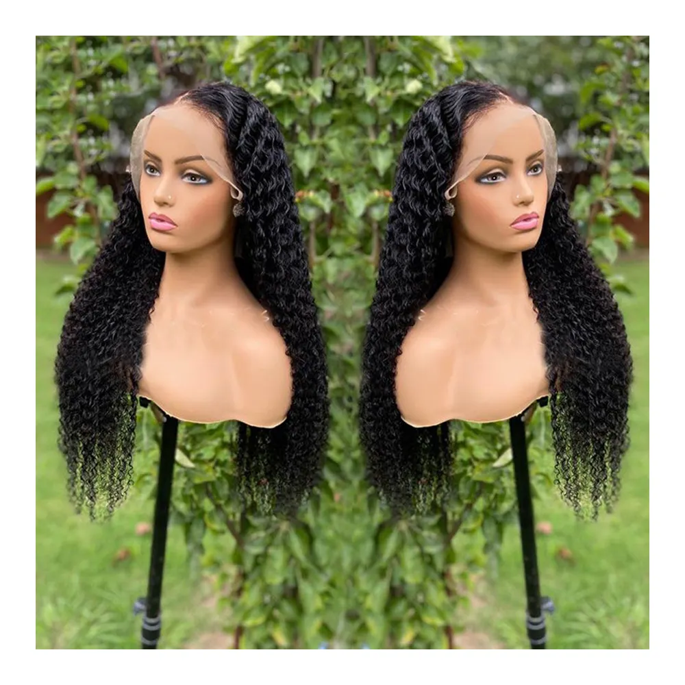 30 Inch Curly Human Hair Wigs 13x4 Lace Frontal Wigs for Women Brazilian Deep Wave 4x4 Lace Closure Wigs Human Hair 180 Density