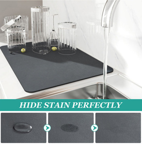 سعر المصنع حصيرة تصريف علوي صحن حجري ماص للأرض الدياتوميت - Product Image 2