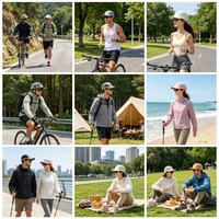 Gorra Deportiva Impermeable al por Mayor, Diseño Personalizado, Secado Rápido, Nylon, 5 Paneles, para Camping, Senderismo, Pesca y Actividades al Aire Libre