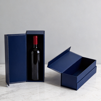 Caja Magnética de Papel con Diseño de Libro y Impresión de Marca Personalizada para Vino, Whisky, Champán, Licores y Bebidas, Empaque de Regalo de Alta Calidad