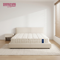 Matelas hybride personnalisé en latex naturel LOONGFUNG avec mousse à mémoire de forme réactive et ressorts ensachés zonés pour la maison et l'hôtel, taille King